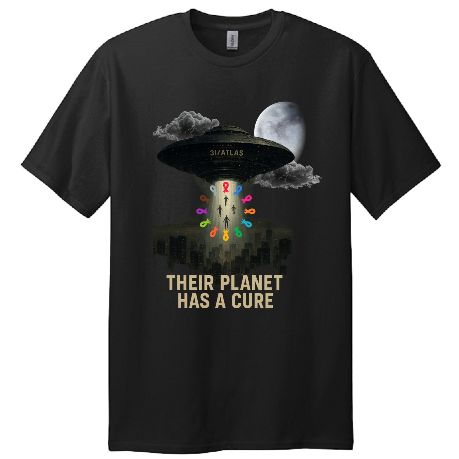 “3i Atlas Tee – Black Luxury Faith Streetwear by Frizell Noir”