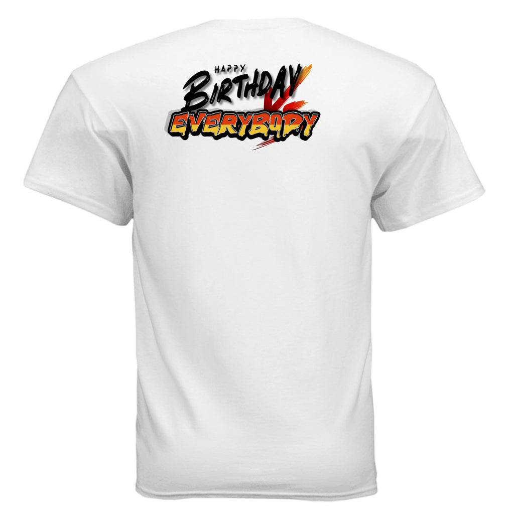 Fade Birthday Vs Everybody tee white back view